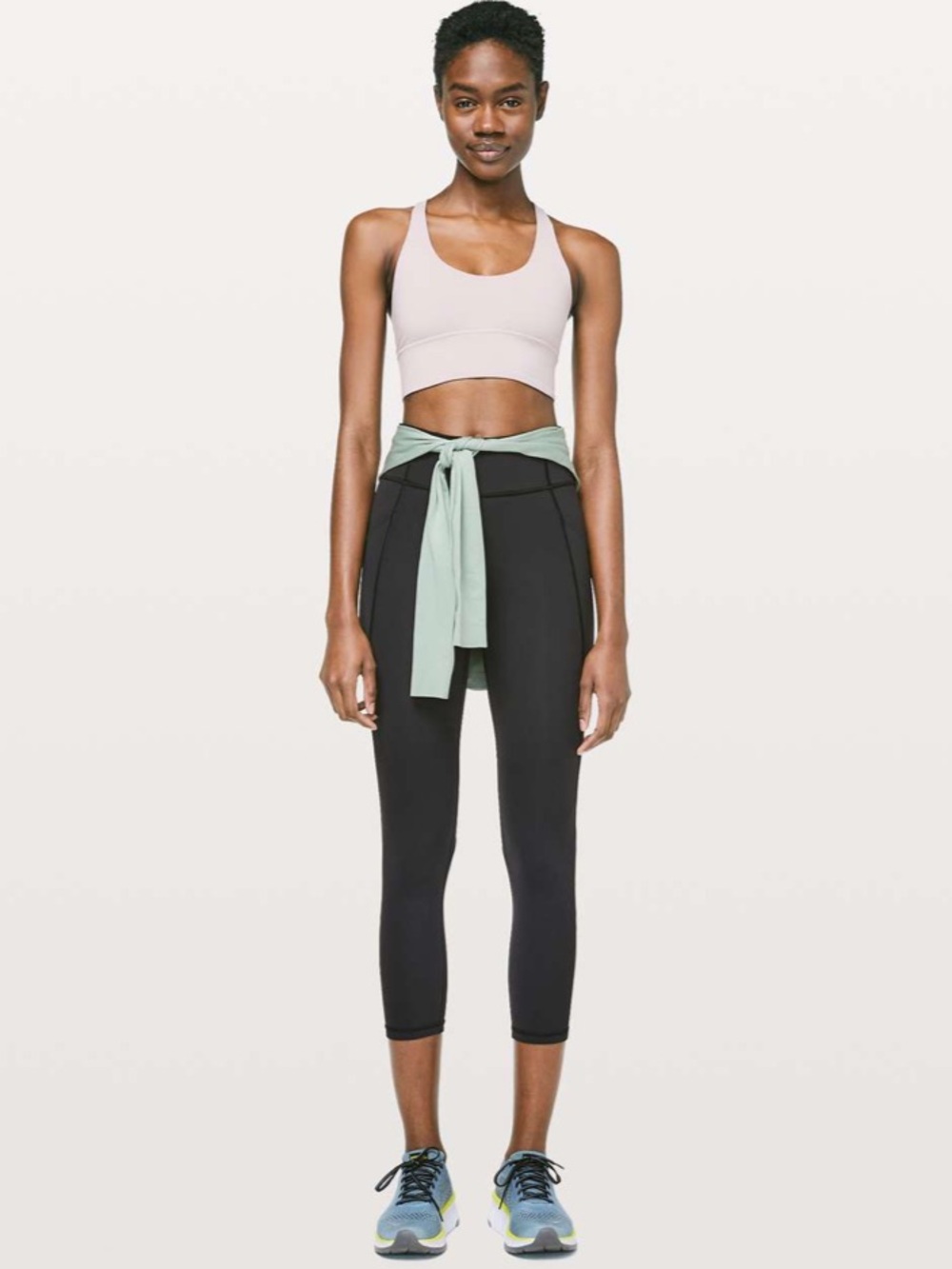 Lululemon Time To Sweat Crop *23” Black Sz 10 - Picture 16 of 16